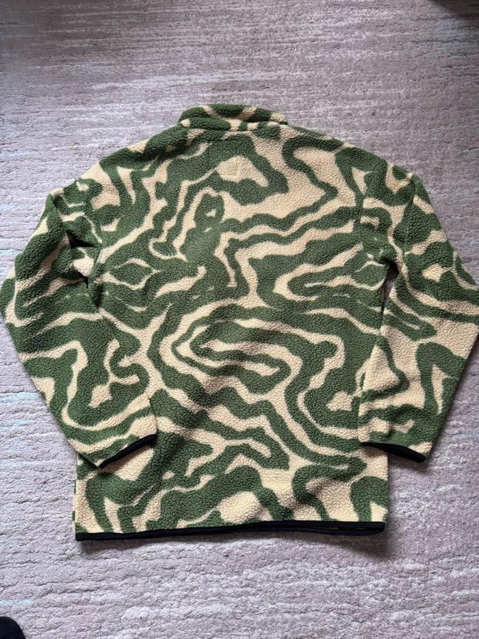 Sweat polaire Columbia Sherpa Helvetia II Printed Half Snap Fleece Placket Rust Green/Beige - photo numéro 2