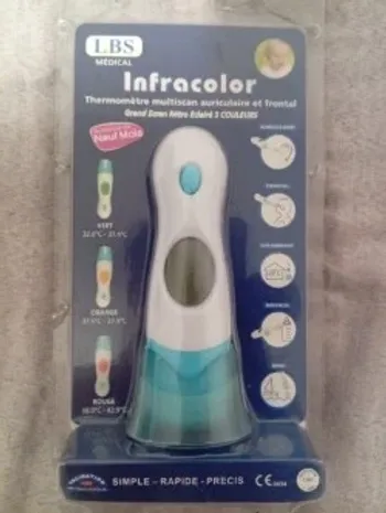 Thermomètre multi scan auriculaire et frontal