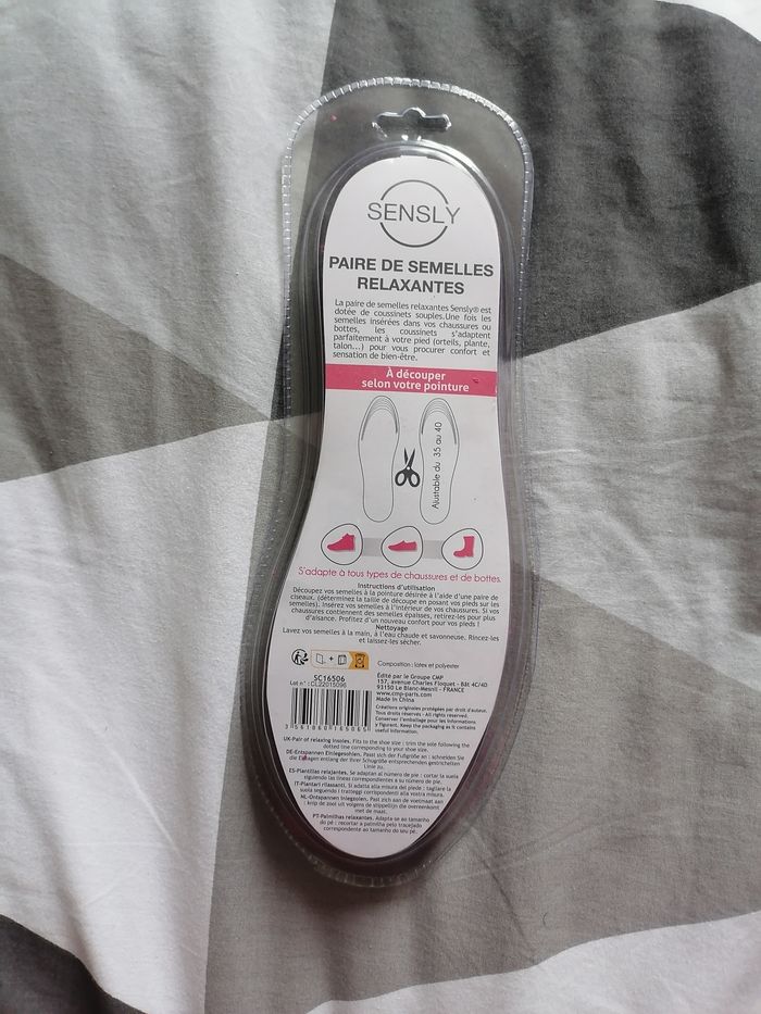 Paire de semelles fuchsia Sensly NEUF avec emballage d'origine - photo numéro 2