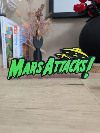 Mars Attack movie logo décoratif 23cm