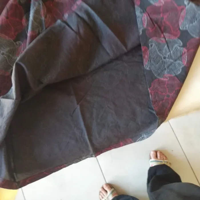 Tunique ou robe courte Fantazia t. XXL mais 42. Noir à motufs - photo numéro 9