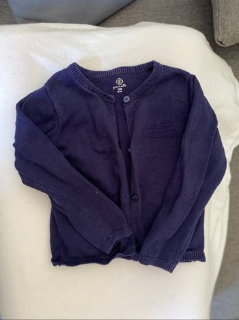Gilet fin bleu marine
