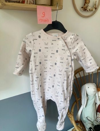 Pyjama fille une pièce rose clair TAO