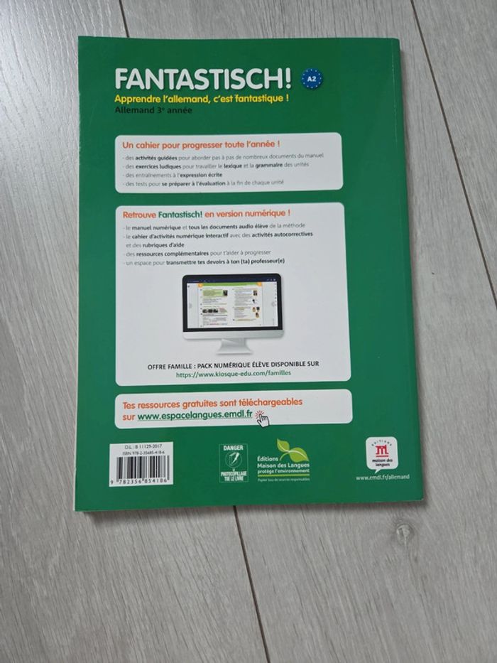 Cahier d’activités allemand 3eme année fantastisch - photo numéro 2