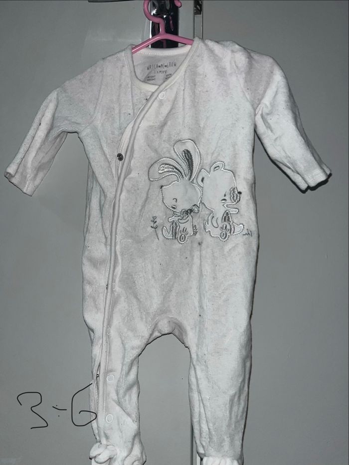 Lots de pyjama taille 3-6 mois - photo numéro 2