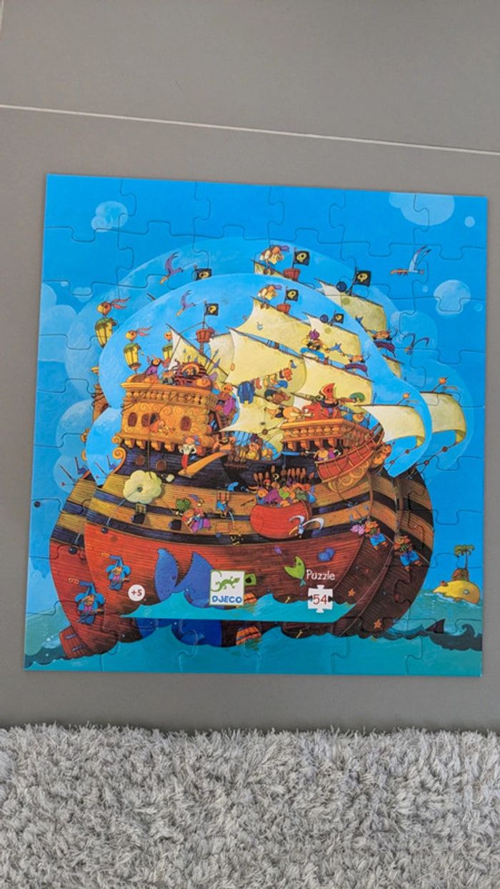 Puzzle 45 pièces Djeco Le bateau de Barberousse