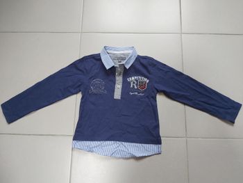 Polo chemise manche longue 6 ans