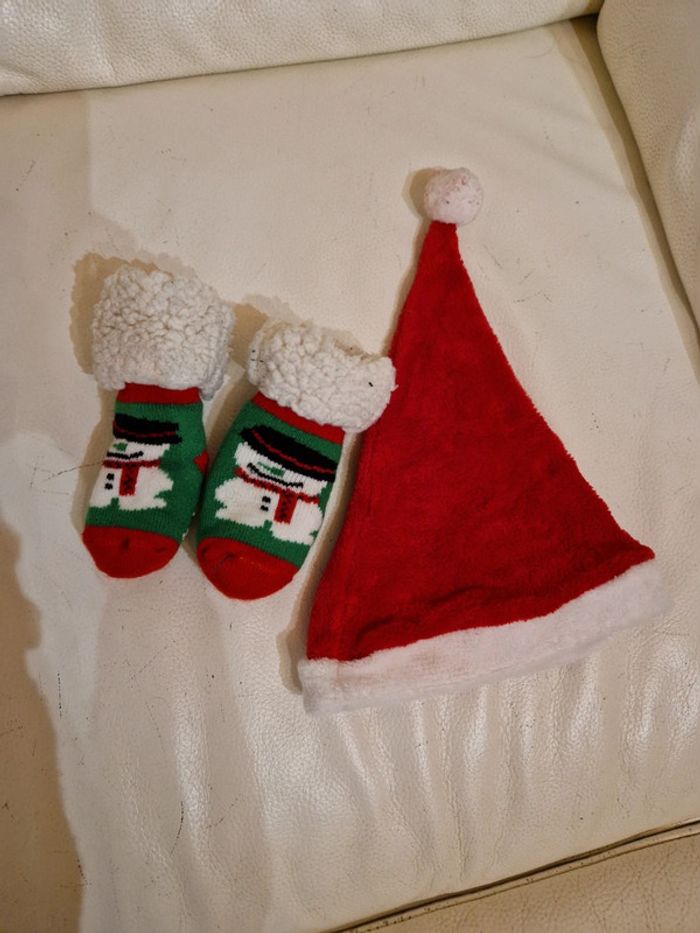 Lot chaussettes chaude et bonnet de Noël - photo numéro 2