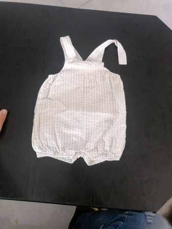 Salopette short 3 mois