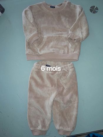 Ensemble marron garçon 6 mois
