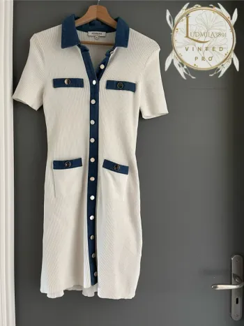 Robe en maille blanche Morgan / 221-rmisa T38