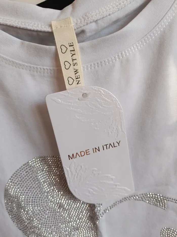 Tee shirt grande taille, tête Mickey argentée - photo numéro 4