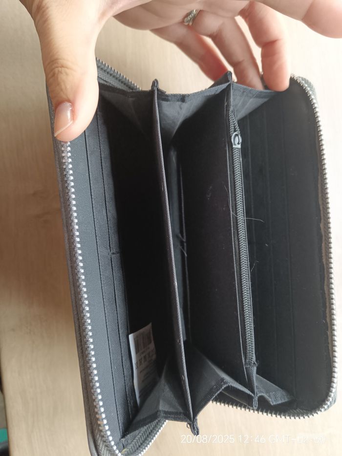 Portefeuille gris étoiles - photo numéro 3