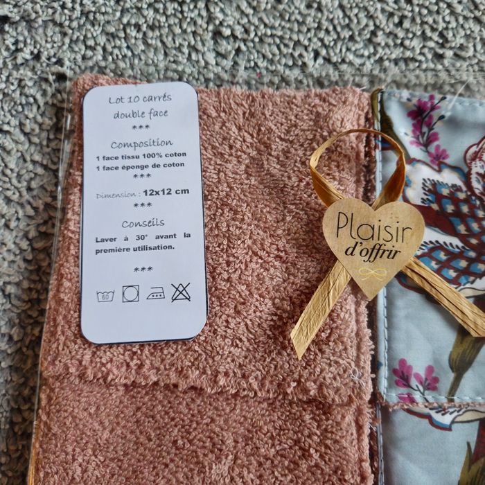 10 lingettes lavables 12x12 cm - photo numéro 3