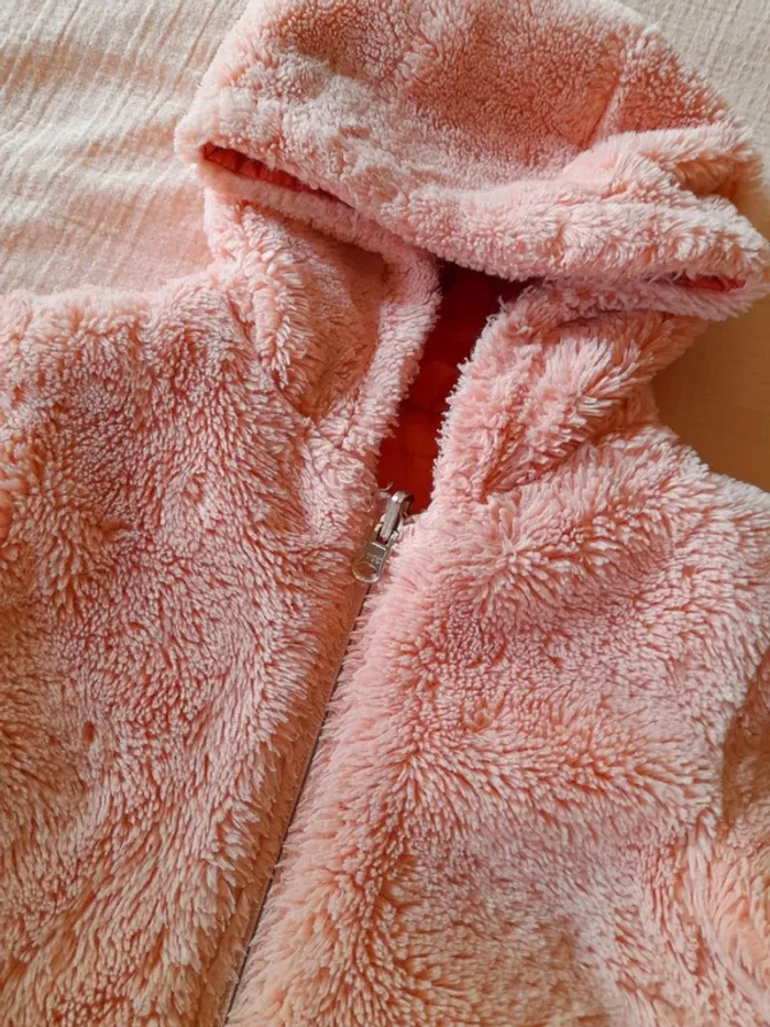 Manteau tout doux pilou pilou 4/5 ans - photo numéro 2