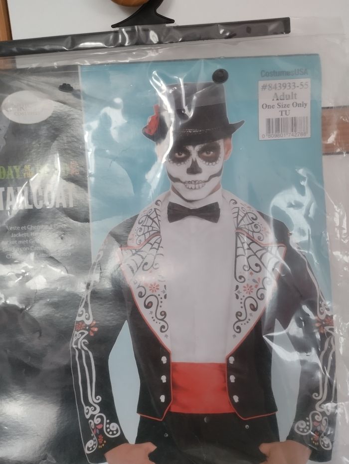 Déguisement halloween homme "jour des morts" - photo numéro 2