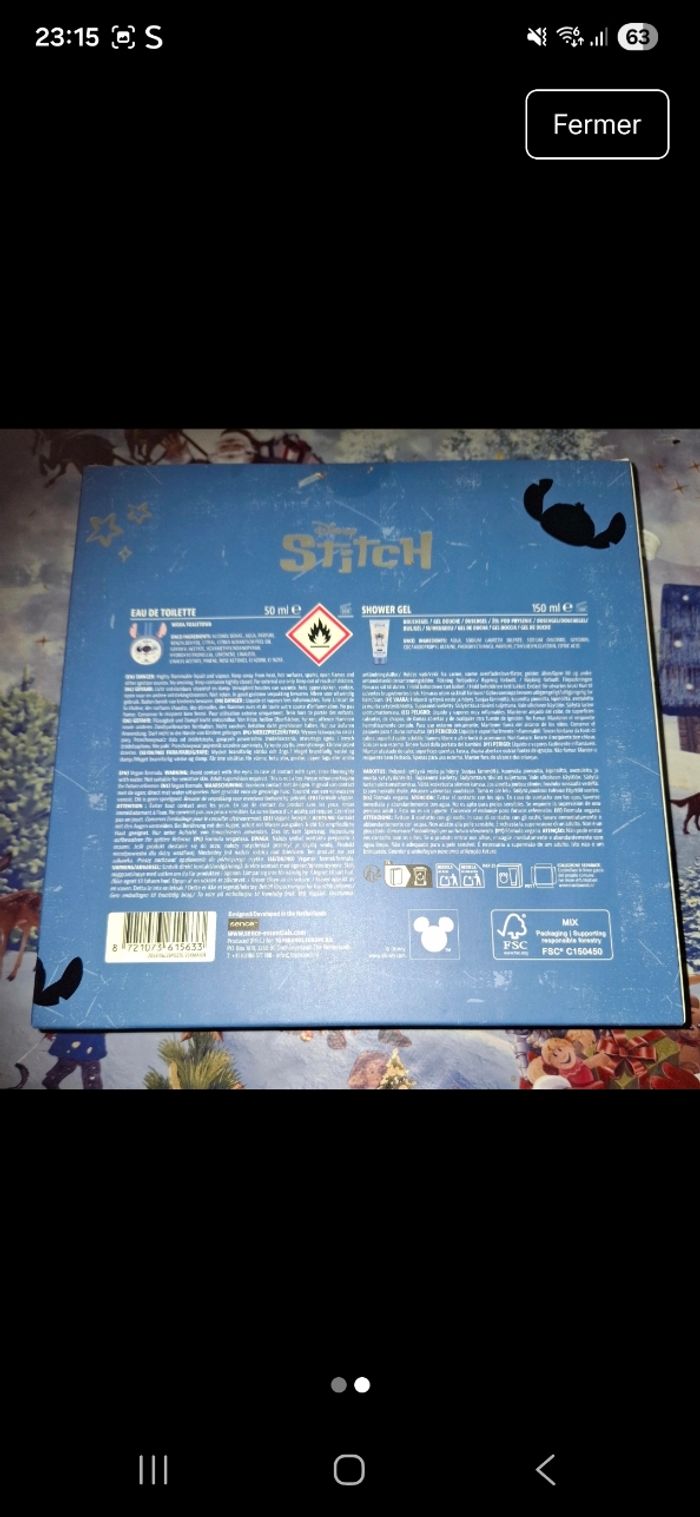 Très beau coffre stitch eau de toilette ge douche - photo numéro 2