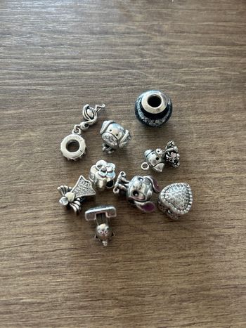 Lot charmes en argent pour bracelet Pandora