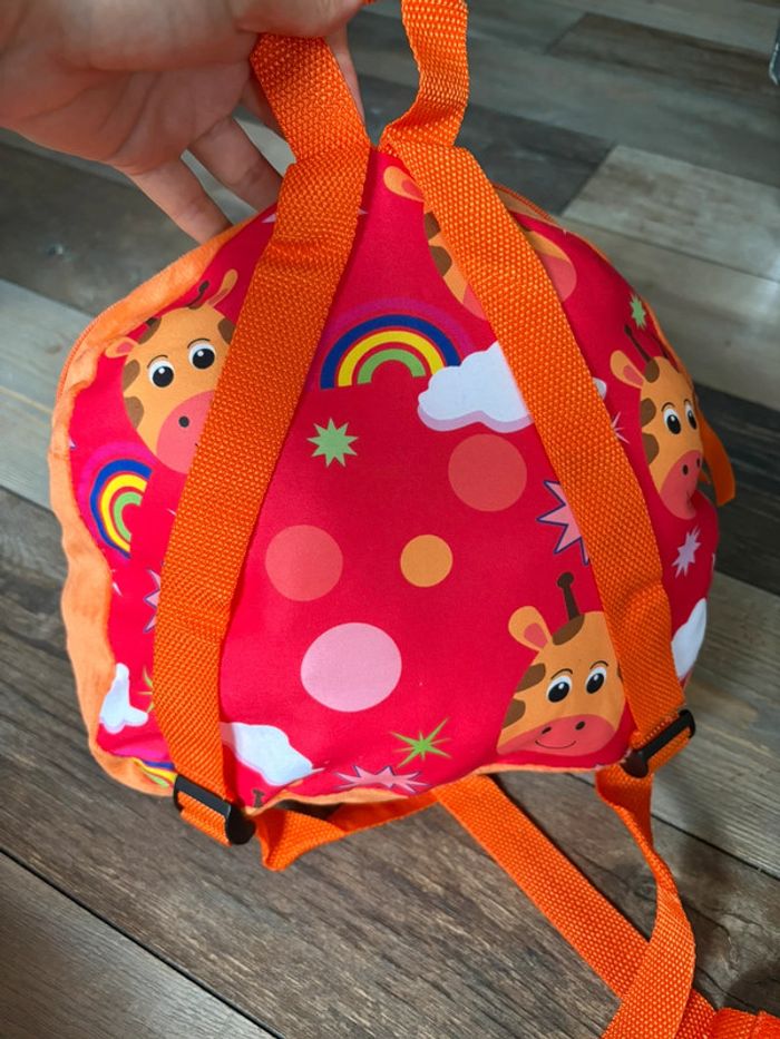 Sac à dos enfant 2en1 peluche neuf girafe - photo numéro 2