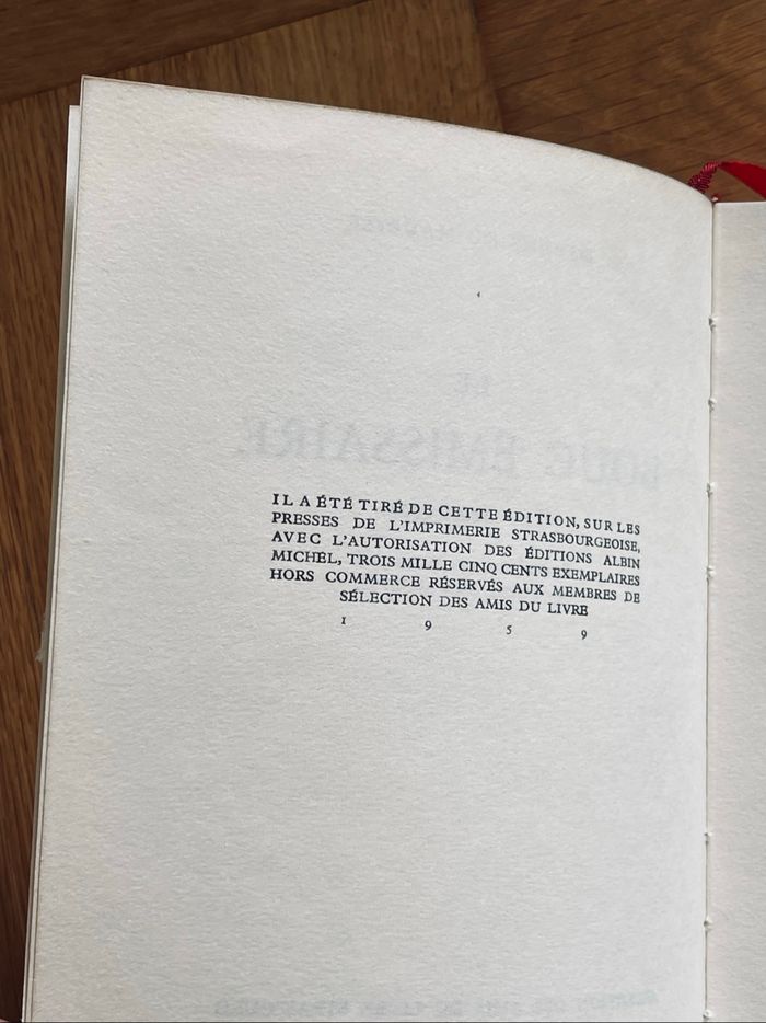 Édition numérotée Le bouc émissaire Daphné du Maurier - photo numéro 4
