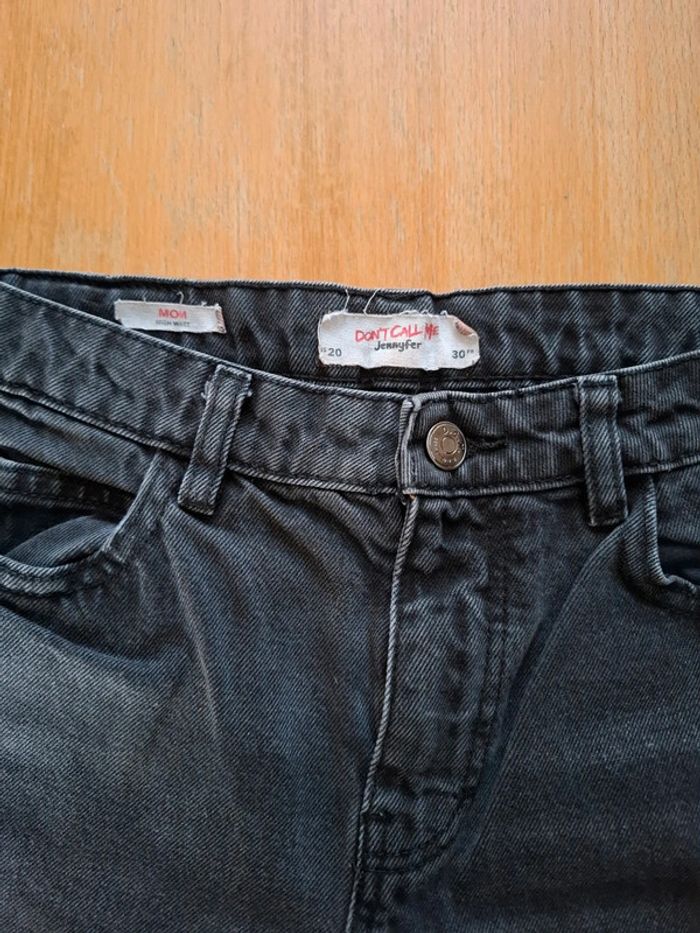 Jeans mom noir jennifer taille 30 - photo numéro 3