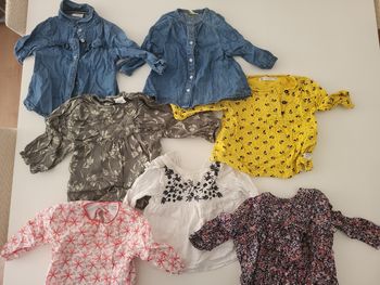 Lot blouse/chemisier fille 6 mois