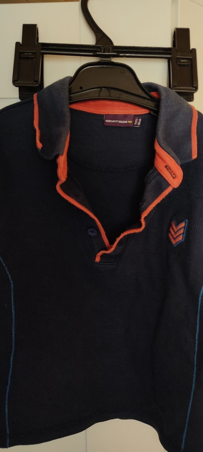 Polo t-shirt bleu - photo numéro 2