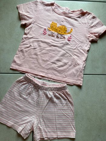 Pyjama short fille 2 ans Tex