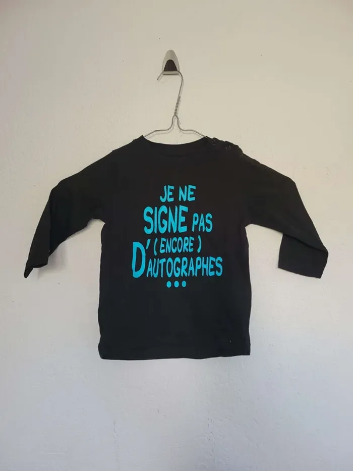 t-shirt manche longue Obaïbi 12 mois garçon