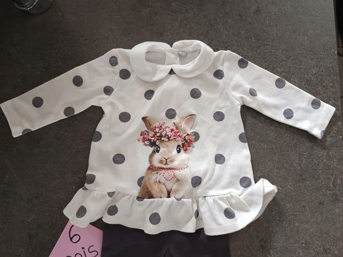 Mignon ensemble lapin 6 mois - photo numéro 2