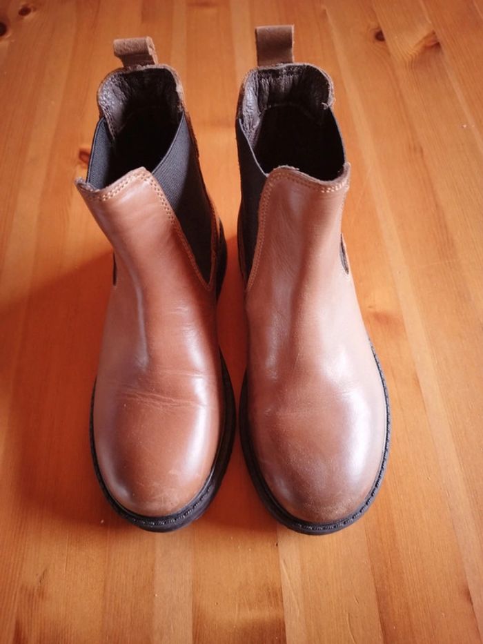Bottines garçons en cuir taille 29 - photo numéro 2