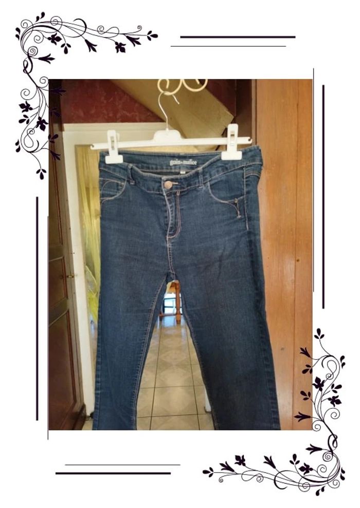 Jeans bleu foncé coton Grain De Malice M/38 - photo numéro 7