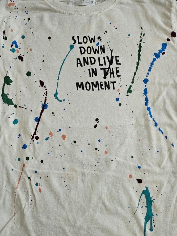 Tee-shirt longues manches zara - photo numéro 2