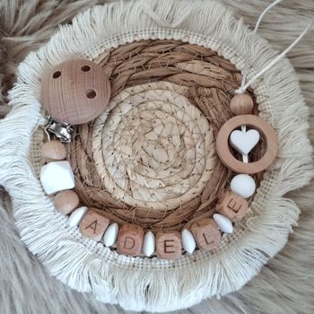 Attache tétine personnalisée