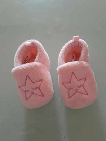 Chausson bébé fille ~0/3 mois