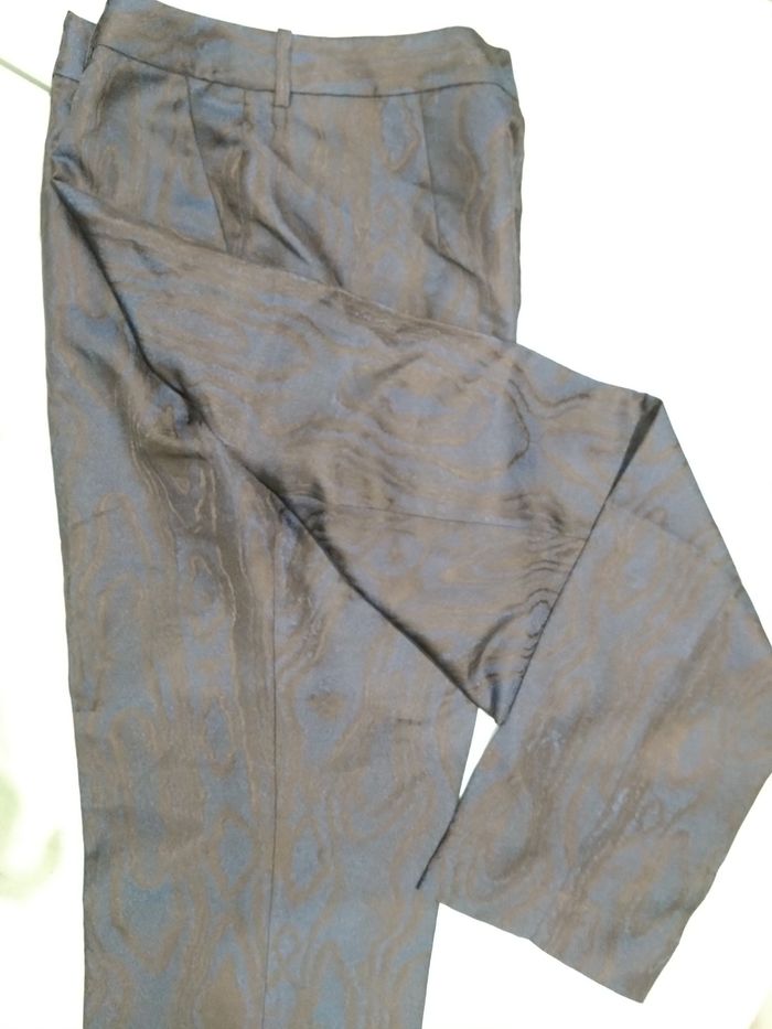 Pantalon noir et bleu irisé 44 Other Stories - photo numéro 5