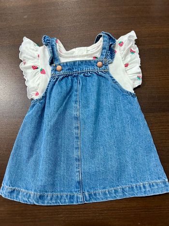 Ensemble robe en jean 6 mois