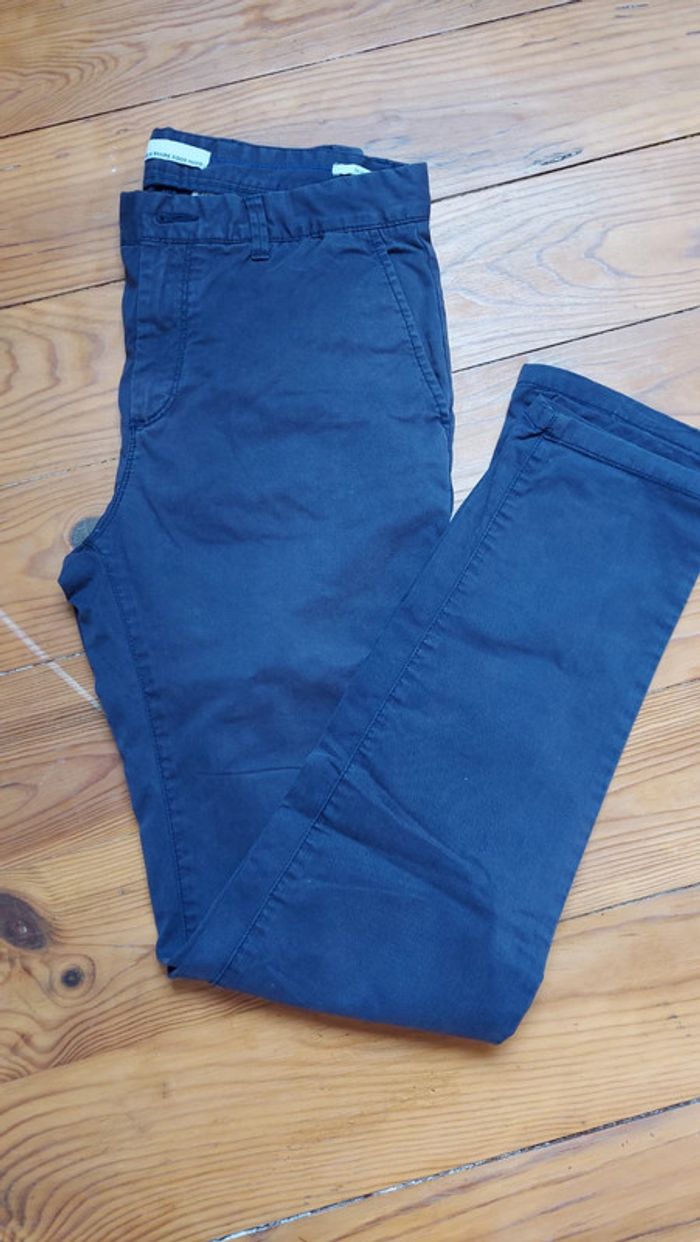 Pantalon slim bleu marine