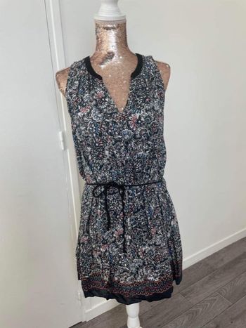 Robe fluide fleurs naf naf 34