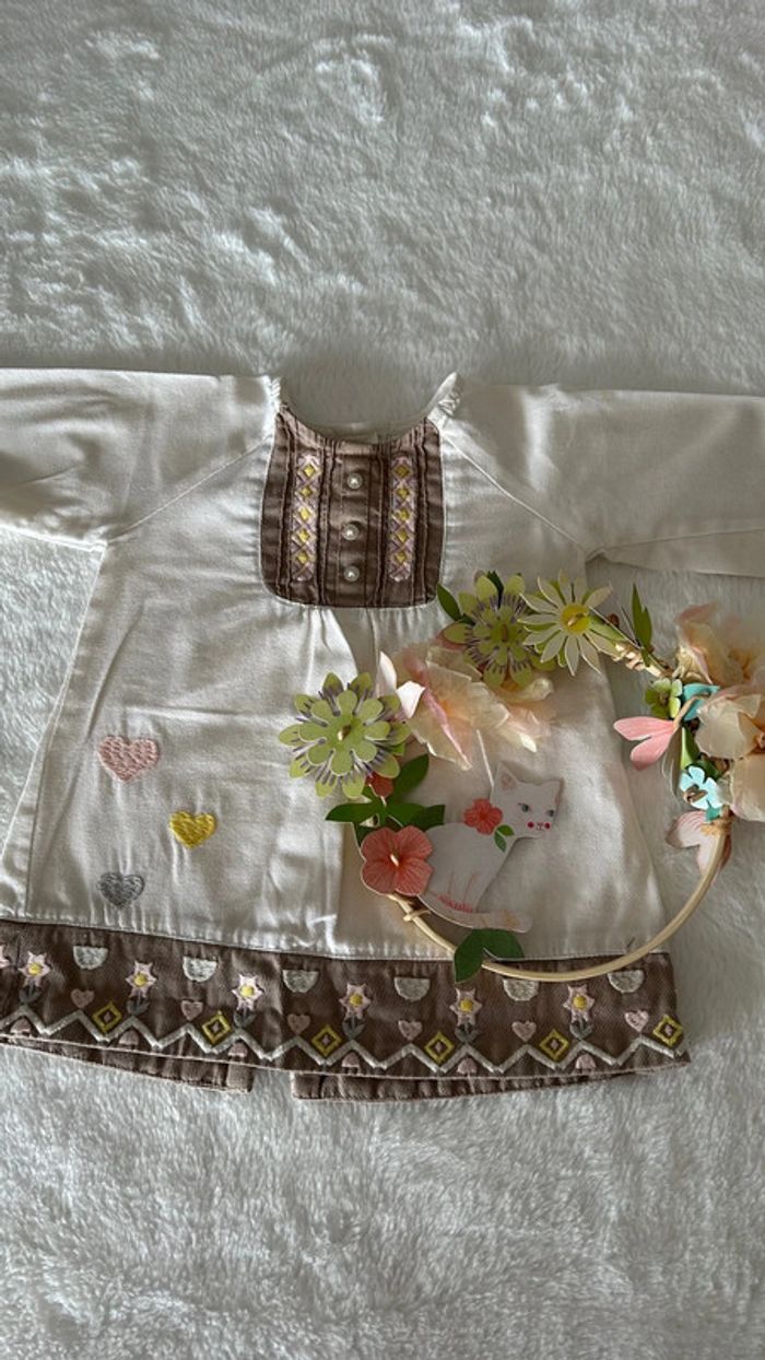 Ensemble Vertbaudet bébé fille 6 mois - photo numéro 4