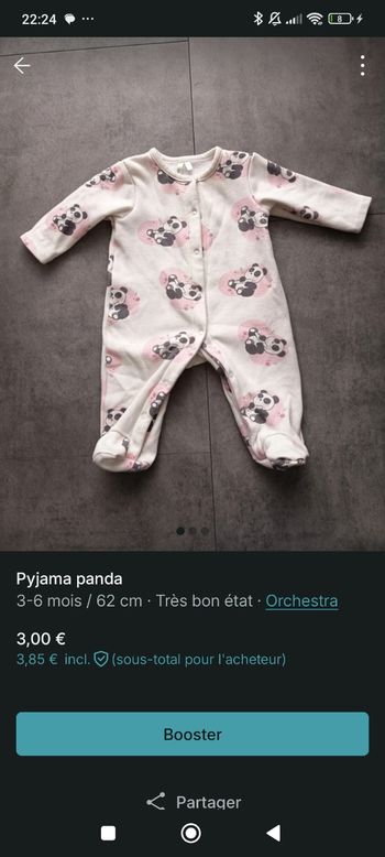 Pyjama panda 