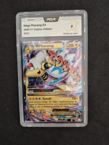 M Pharamp EX - XY7:Origines Antiques - 28/98 - Carte Pokemon Française PCA 9