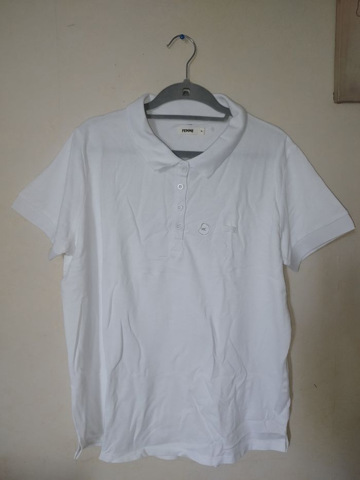 Polo blanc manches courtes - photo numéro 3