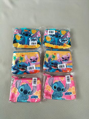 🩷 Lot de grand porte monnaie Stitch - Disney - Neuf 🩷