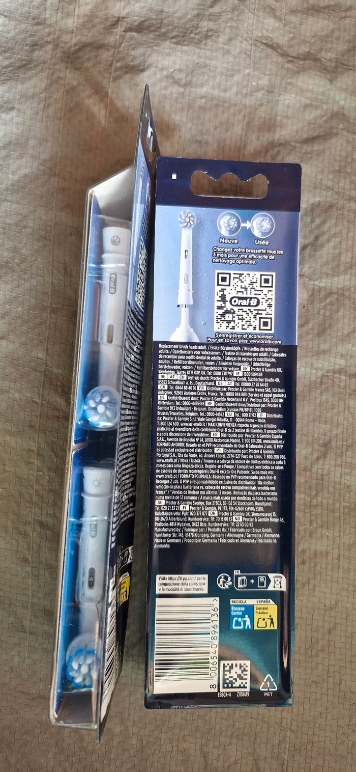 2 paquets de 4 brossettes oral b sensitive clean - photo numéro 3