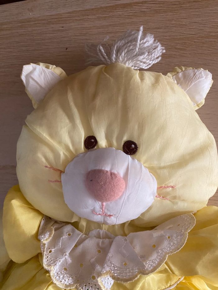 Peluche puffalump fisher price chat jaune chatte 1987 - photo numéro 2