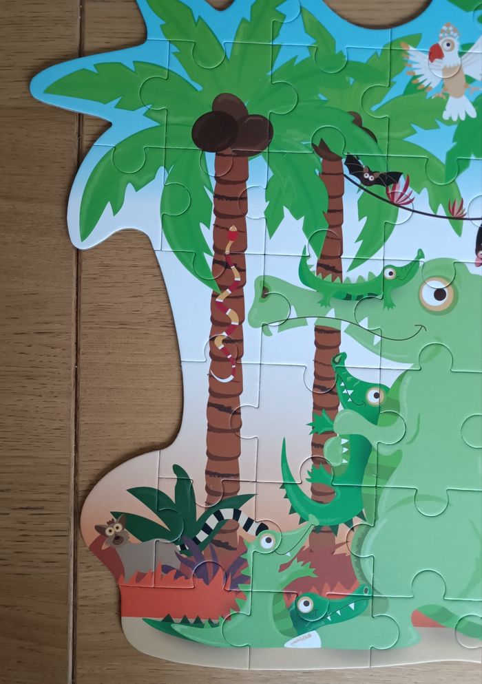 Puzzle contour Scratch "Maman crocodile et ses bébés" 3 ans + - photo numéro 5