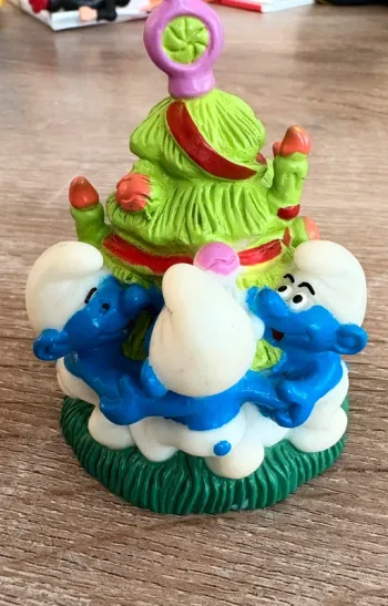 Figurine sapin de noel schtroumpfs 1995 peyo