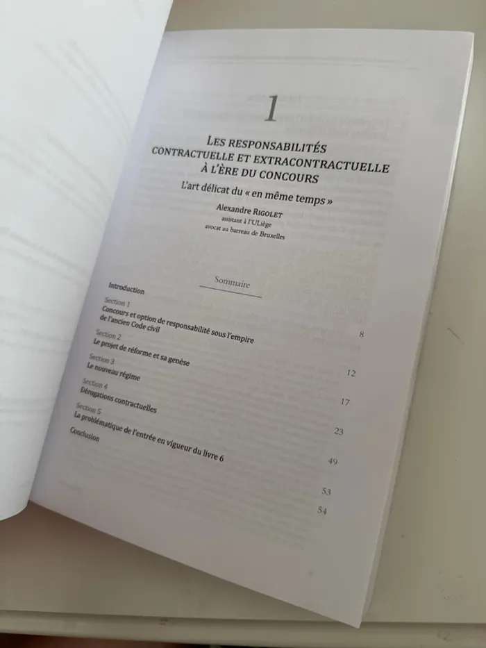 Livre le nouveau livre 6 du code portant réforme du droit de la responsabilité - photo numéro 7