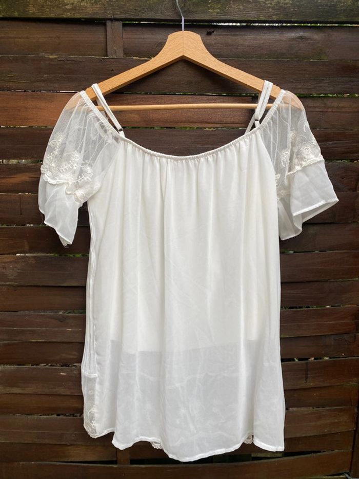 Tee-shirt à dentelle - photo numéro 4
